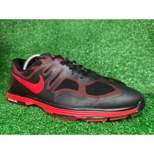 Nike Hyperfuse Lunarlon Ascend Golf Shoes Mens 10.5 Black Crimson 628340-002